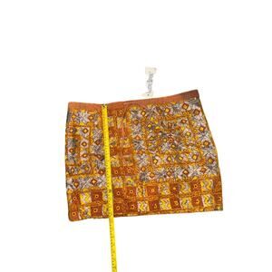 Fully Embroidered Mini Skirt